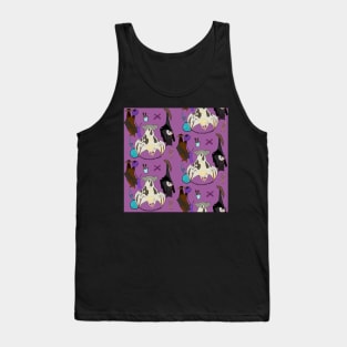 Craft Bats Wisteria Purple Knitting Crafty Sewing Embroidery Cross-Stitch Tatting Bats Tank Top